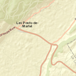 Les Ponts-de-Martel Street Map