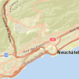 Neuchâtel Street Map