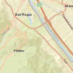Bad Ragaz Street Map