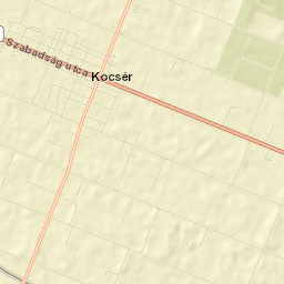 Kocsér Street Map