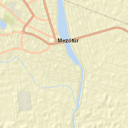 Mezőtúr Street Map