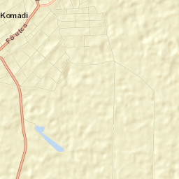 Komádi Street Map