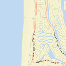 Ocean Shores Street Map