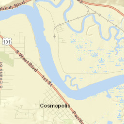 Cosmopolis Street Map