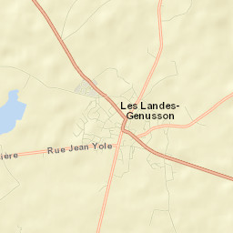 Les Landes-Genusson Street Map