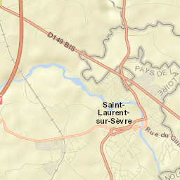Saint-Laurent-sur-Sèvre Street Map