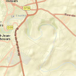 Thouars Street Map