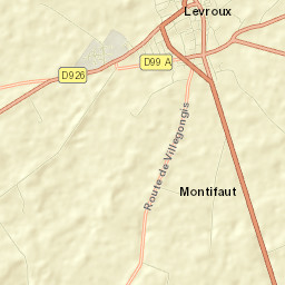 Levroux Street Map