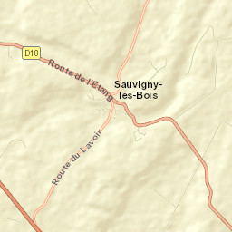 Sauvigny-les-Bois Street Map