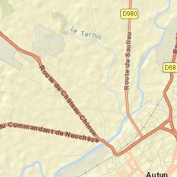 Autun Street Map