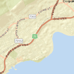 Csopak Street Map