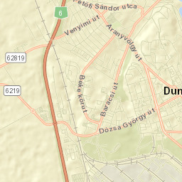 dunaújváros Street Map