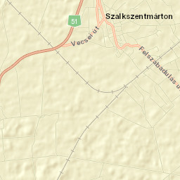Szalkszentmárton Street Map