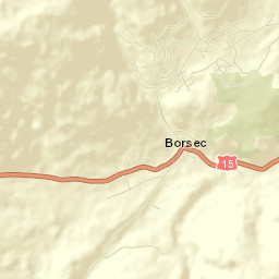 Oraş Borsec Street Map