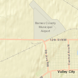 Valley City Street Map