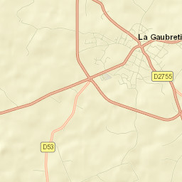 La Gaubretière Street Map