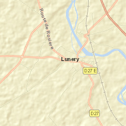 Lunery Street Map