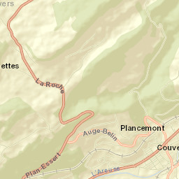Couvet Street Map