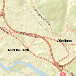 Bern-Mittelland District Street Map