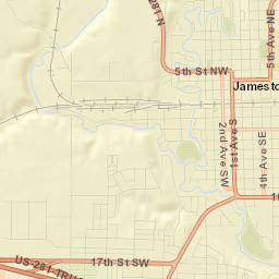 Jamestown Street Map