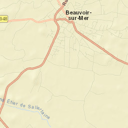 Beauvoir-sur-Mer Street Map