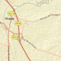 Chagny Street Map