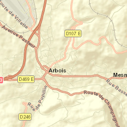 Arbois Street Map