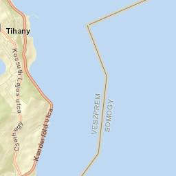 Tihany Street Map