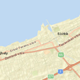 Siófok Street Map