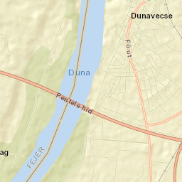 Dunavecse Street Map