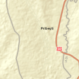 Pribești Street Map