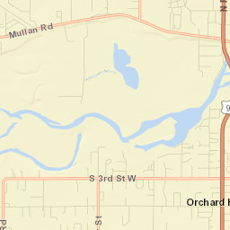 Orchard Homes Street Map