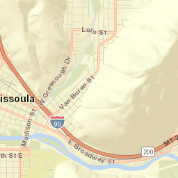 Missoula Street Map
