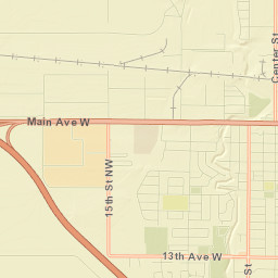 West Fargo Street Map