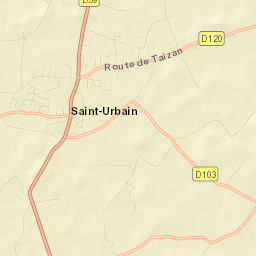 Saint-Urbain Street Map