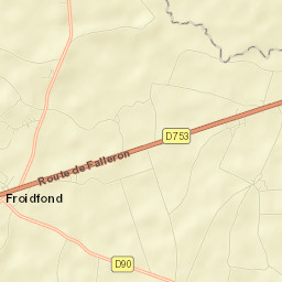 Froidfond Street Map