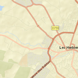 Les Herbiers Street Map