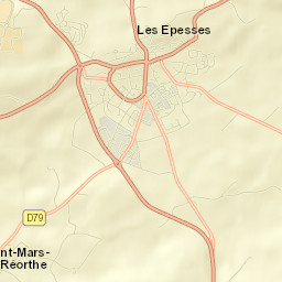 Les Epesses Street Map