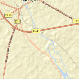 Buzançais Street Map