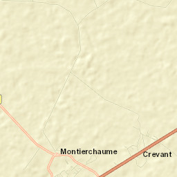 Montierchaume Street Map
