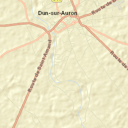 Dun-sur-Auron Street Map