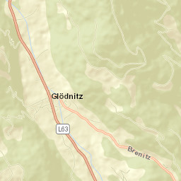 Glödnitz Street Map