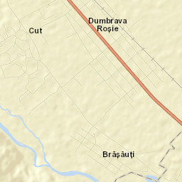 Comuna Dumbrava Roşie Street Map
