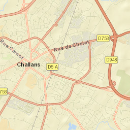 Challans Street Map