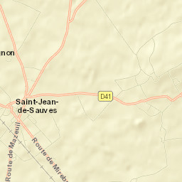 Saint-Jean-de-Sauves Street Map