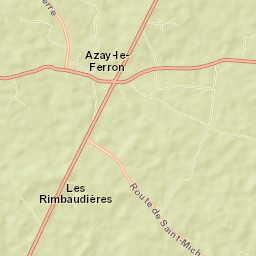 Azay-le-Ferron Street Map