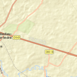 Villedieu-sur-Indre Street Map