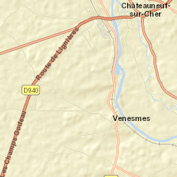 Châteauneuf-sur-Cher Street Map
