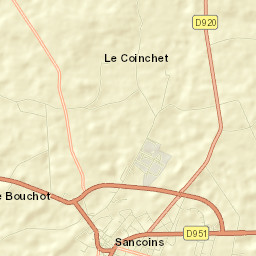 Sancoins Street Map