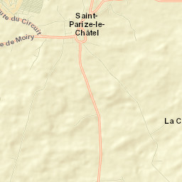 Saint-Parize-le-Châtel Street Map